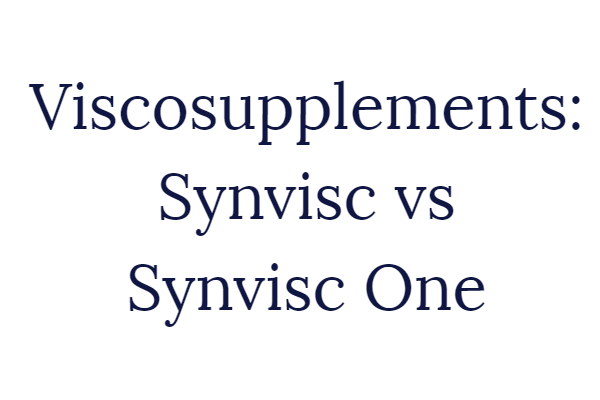 medical spa rx Synvisc vs Synvisc One: Viscosupplements